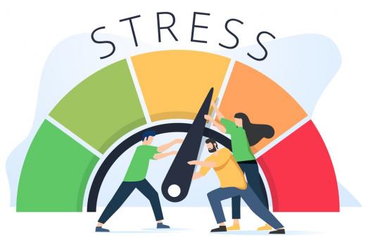 Illustration of stress meter