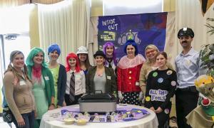 Alexandria staff dressed up as "Inside Out" characters