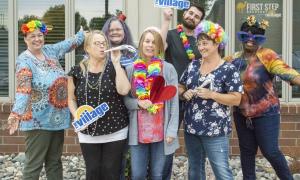 First Step Recovery team having fun