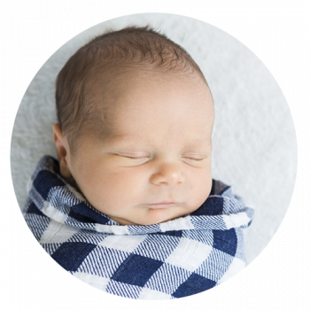 Baby sleeping with blanket