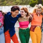 Group of teens hanging out.